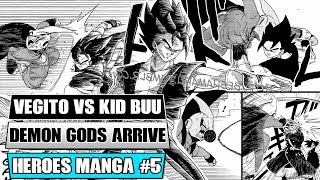 Dragon Ball Heroes Manga Chapter 5: Xeno Vegito Vs Dark Star Kid Buu Demon God Dabura Absorbed!