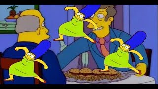 Steamed hams but Seymour's lies are replaced with Marge krumping