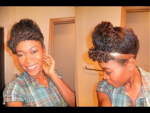 TWISTED & SCOOPED CURLY UPDO HAIRSTYLE. - YouTube TWISTED & SCOOPED CURLY UPDO HAIRSTYLE. - YouTube