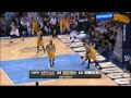 King James with the Half Court Alley-Oop