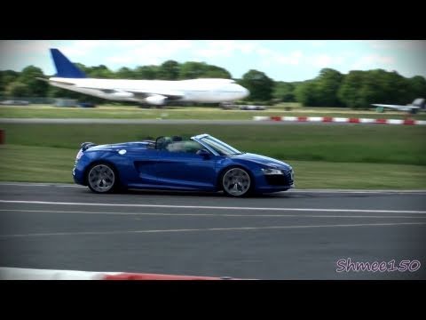 Shmee150 films a beautiful Sepang Blue Audi R8 V10 Spyder taking to the Top