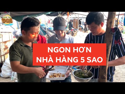 Khương Dừa ăn tôm hùm, ghẹ,... chợ trời cực ngon, nhà hàng 5 sao không có cửa!!!