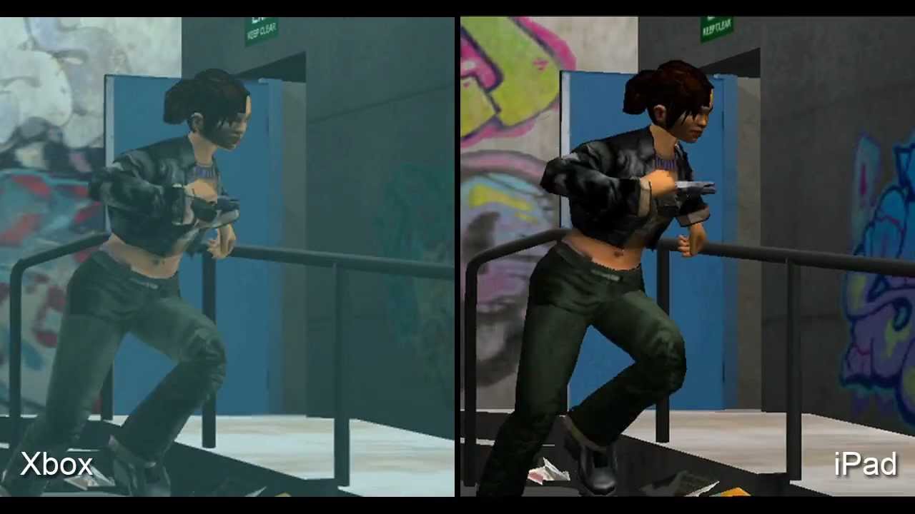 Grand Theft Auto III iPad 2 vs Xbox vs Playstation 2 ...