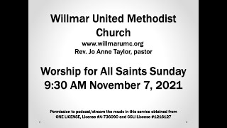 Willmar UMC Sunday Worship 11 7 21 mp4