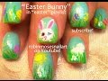Nail Art Tutoral | Easy Easter Nails | Cute Hiding Bunny and eggs!!!