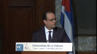 French President Hollande calls for end to U.S. embargo on Cuba