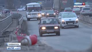 Видео ВестиКрым.рф// Открытие движения по мосту через Евпаторийское шоссе перенесли на июнь от Вести Крым, Евпаторийское шоссе, Симферополь, Украина