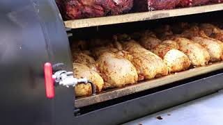 Cooking for Hundreds on a Meadow Creek TS250 Offset Smoker