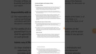 What Is Policy And Principles Of Policy According 1973 Consution