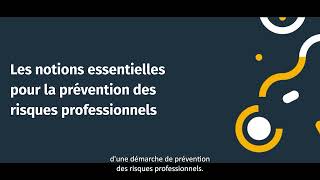 Formation En Ligne Inrs - Notions Essentielles Pour La Prévention Des Risques Professionnels