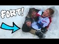 EPIC IGLOO FORT IN THE SNOW!