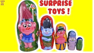 Dreamworks Trolls Nesting Dolls Blind Bags Toy Surprises Unboxing