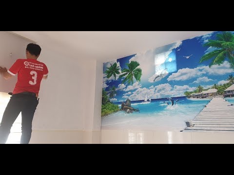 Giấy dán tường Cần Thơ cung cấp sỉ lẻ hướng dẫn khách hàng tự thi công tại nhà 0937533304 Lam Hoàng.