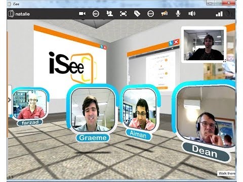 VIDEO : isee video collaboration - education, training & meetings - isee is an immersive, customisable 3d videoconferencing tool that can support 2-20+ simultaneous users in a series of custom-built ...