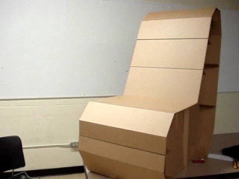 cardboard chair 325 - YouTube