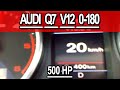 audi Q7 v12 TDI quattro acceleration 0-180 km/h.