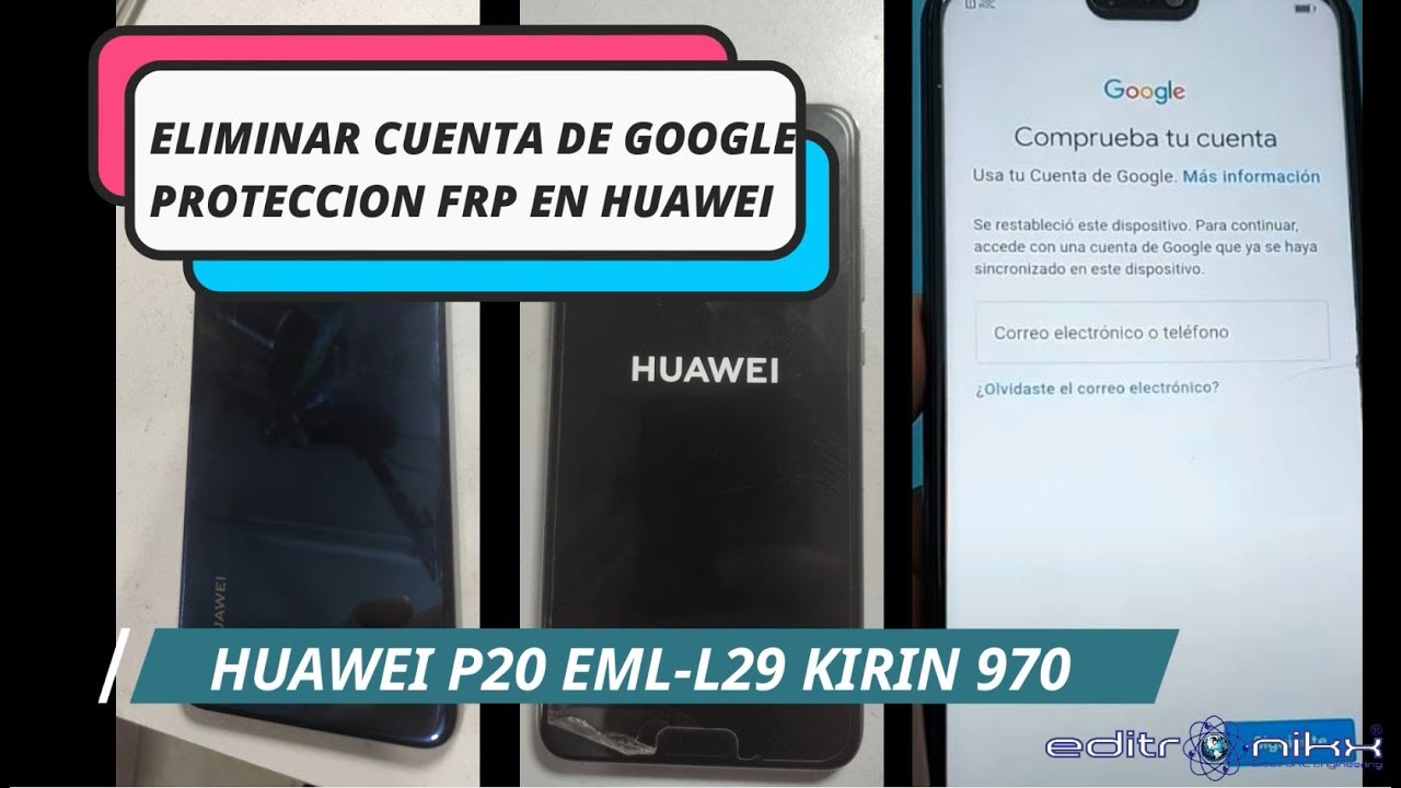 how to remove the google account or FRP from a huawei p20 how to remove the google account or FRP from a huawei p20