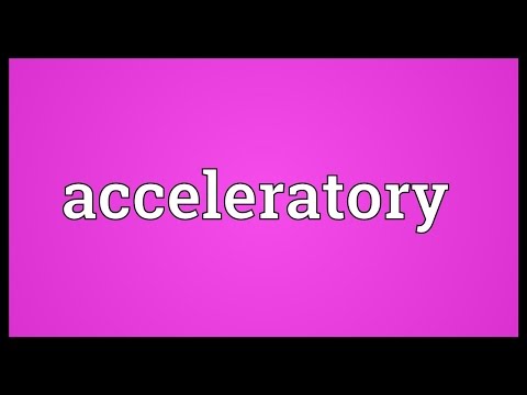 Header of acceleratory