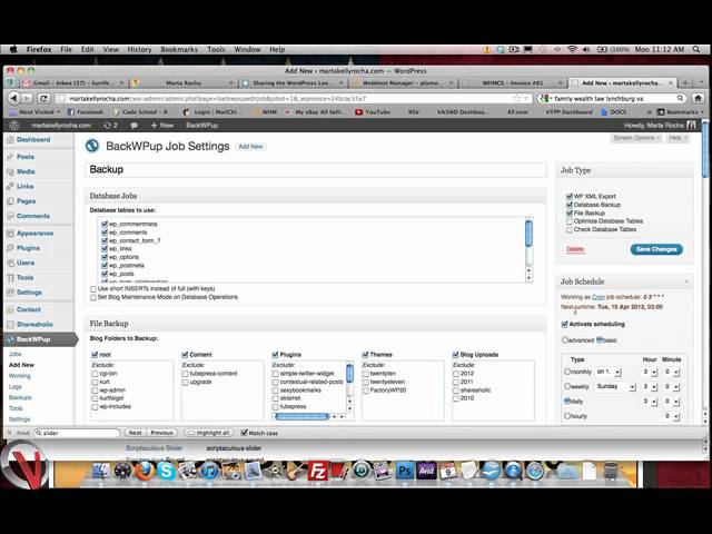 How To Backup Wordpress Using BackWPup