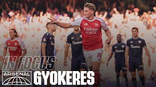 First Goal Viktor Gyokeres In Focus Arsenal 3-0 Athletic Club Emirates Cup