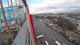 Видео Самара ул.Авроры/ул.Аэродромная с крыши трк Аврора от Евгений Щекин, улица Авроры, Самара, Россия