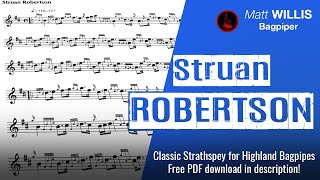 Struan Robertson Clic Strathspey For Highland Bagpipes
