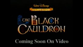 The Black Cauldron Home Video Trailer Disney 1996