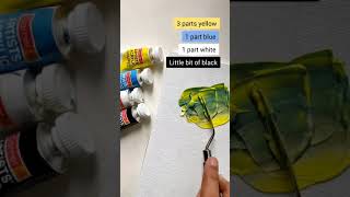 Sage Green Colour Mixing