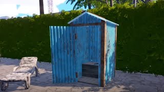 Waterpark Simulator - Press B To Open The Build Menu & Place And Build A Rusty Toilet