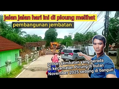 today's walk in Picung to see the bridge construction today's walk in Picung to see the bridge construction