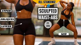 Insane 20-Min Slim Waist Hiitall Standing Abs Workout At Home Fresh Start Ep 3