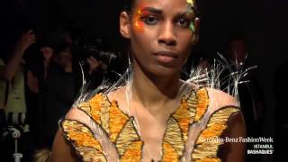Bashaques wearable art marcedes benz fashion week