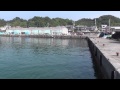 台風のため船が避難したみなべ堺漁港