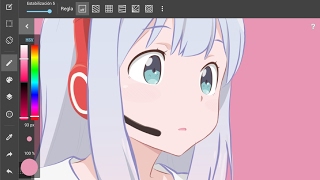 Dibujando Anime en Medibang Paint Android | Drawing SAGIRI from Eromanga Sensei