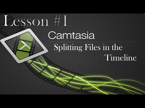 @techsmith @Camtasia Studio 8 Lesson 1 - Splitting files in the timeline