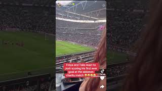 Talia Mar And Freyas Reaction To Zerkka Scoring At The Charity Match