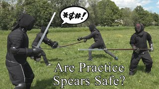 How safe can you make a practice spear?