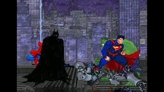 BATMAN & SPIDERMAN VS SUPERMAN & HULK