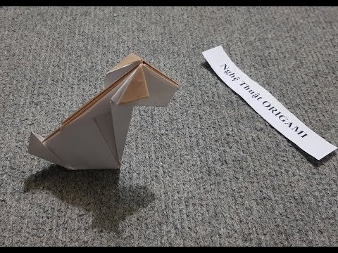 ORIGAMI - Hướng dẫn cách xếp giấy Origami con chó đơn giản #2