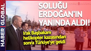 Son Daki̇ka Dünyayı Sarsan Helikopter Kazasının Ardından Irak Başbakanı, Erdoğanın Yanına Geldi