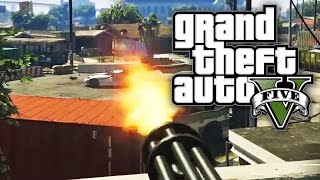 GTA 5 Online - SHOOTOUT IN THE STREET! (GTA V Online PC)