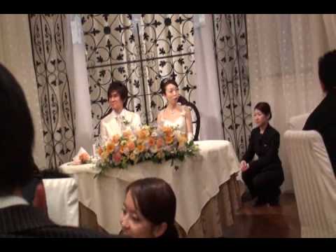 2010／1／23 結婚披露宴 新郎ウェルカムスピーチ