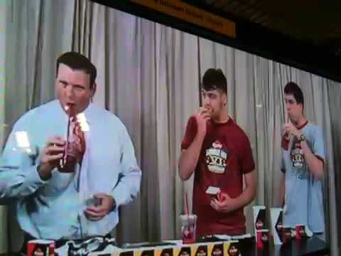 Competitive Eater Pat Bertoletti Downs Big Angus Burger in 9 Seconds