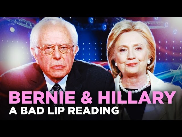 Bad Lip Reading Of Hillary Clinton And Bernie Sanders - Video