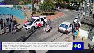 Vídeo Mostra Menino Sendo Atropelado Enquanto Corria Atrás De Pipa