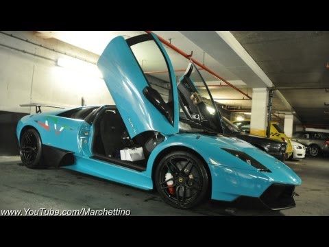 Turquoise Lamborghini Murcielago LP6704 SV