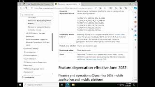 Deprecated Feature In Dynamics F&O Nowledge Trainingplacement Ping Me On Whatsapp 916301259232