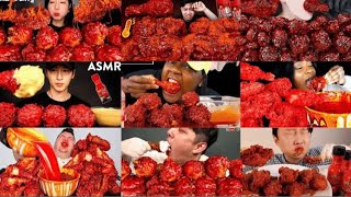 Eating 10X Yfried Chicken Asmr Eating Nuclear Fire Sauce With Fried Chicken