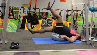 Exerciseonbeachballlegsabove