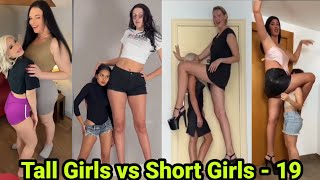Tall Girls Vs Short Girls - 19 | Tall Girlfriend Short Girlfriend | Tall Woman Lift Carry